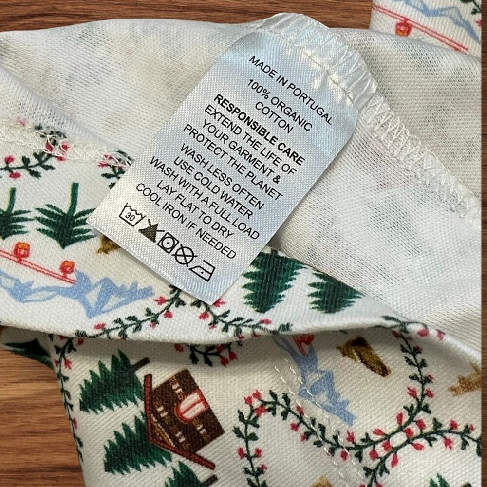 NWT Hill House Womens Ski Chalet Short Sleeved Charlotte Sleep Tee Size XS - Picture 6 of 8